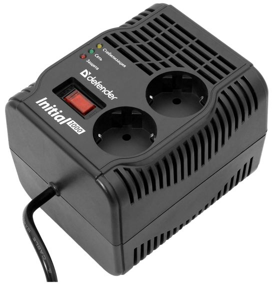 Мережевий фільтр Defender AVR Initial 1000 (99018)