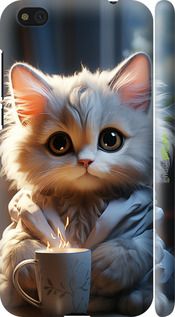 Чохол на Xiaomi Mi5c Білий кіт "5646m-820-2448"