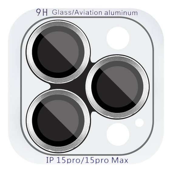 Захисне скло Metal Classic на камеру (в упак.) для Apple iPhone 15 Pro (6.1") / 15 Pro Max (6.7")