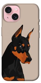 Чохол з картинкою Doberman для Apple iPhone 15 (6.1")