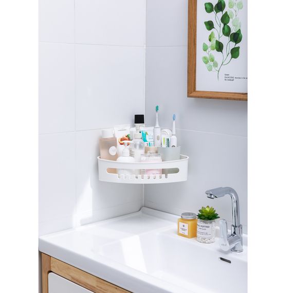 Поличка на вакуумних присосках Aquatica кутовий s42 255×255×105мм (9784293) | Зображення 3