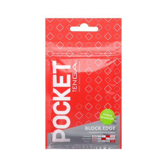 Мастурбатор TENGA Pocket Block Edge Sex Aura