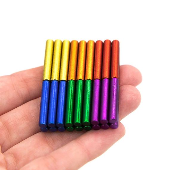 Магнитный конструктор-головоломка 36 палочек и 27 шариков, Разноцветный / Развивающая игрушка-головоломка для | Зображення 2