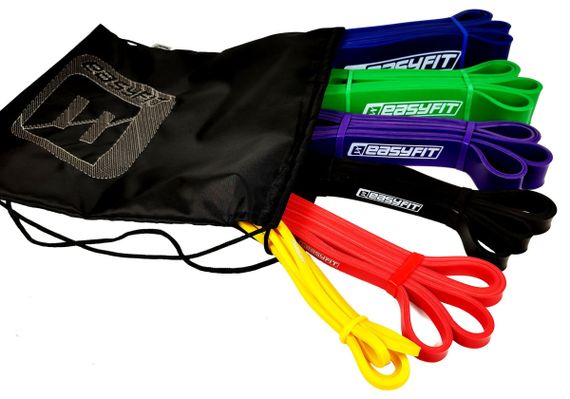 Гумові петлі EasyFit: набір 1-110 кг (6 шт) (EF-1116s) | Зображення 1