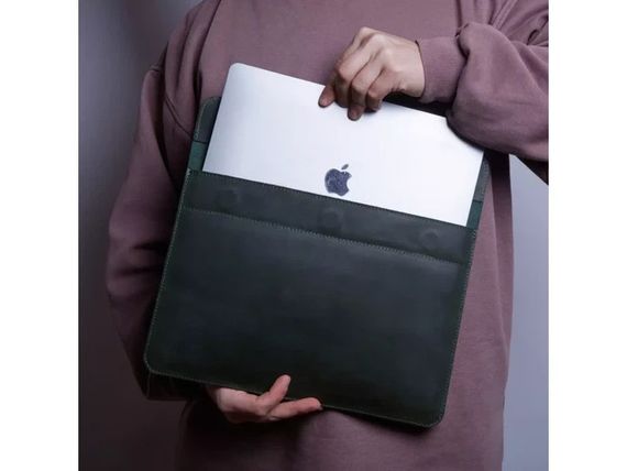 Чохол для ноутбука вінтажний Incarne Klouz MacBook Air 13" 2018-2025 klouz-green-vintage-air-13 зелений | Зображення 7