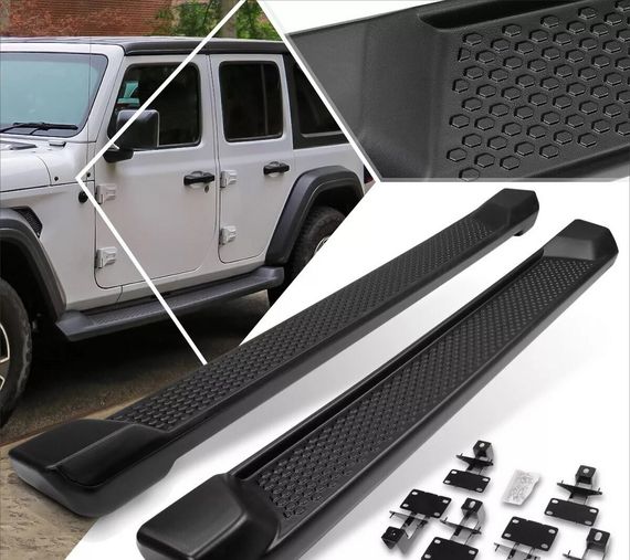 Бокові пороги OEM V2 (для п'ятидверного, 2 шт) для Jeep Wrangler 2018- рр
