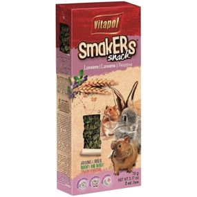 Корм для гризунів Vitapol Smakers Snack снекі з люцерною 2 шт / 110 г (5904479011367)