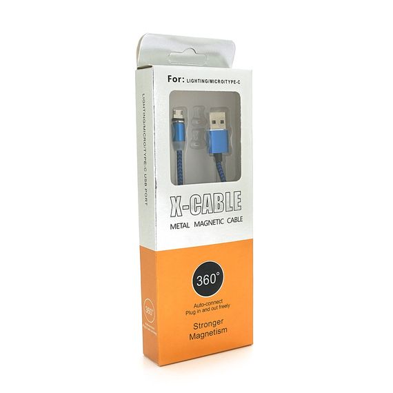 Магнітний кабель Ninja USB 2.0/Micro, 1m, 2А, індикатор заряду | Зображення 2
