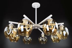 Люстра стельова на 8 лампочок 26484 Білий 50х80х80 см.