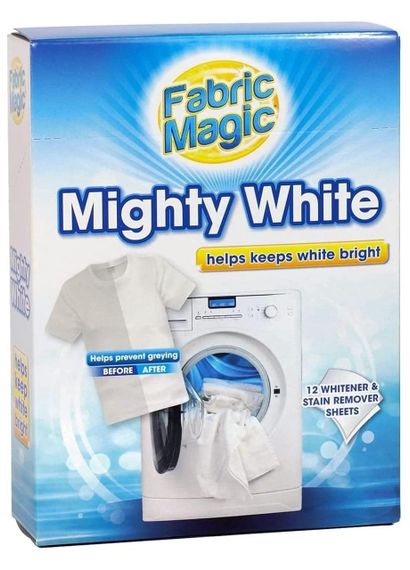 Салфетки для обновления белого цвета тканей Fabric Magic Mighty White 12шт