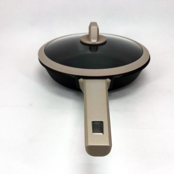 Сковорода Magio MG-1167 з антипригарною кришкою 26 см, сковорода з індукційним дном | Зображення 4