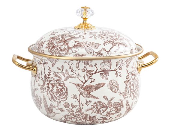 Каструля Garden Beige обєм 3.8л діаметр 20см з кришкою