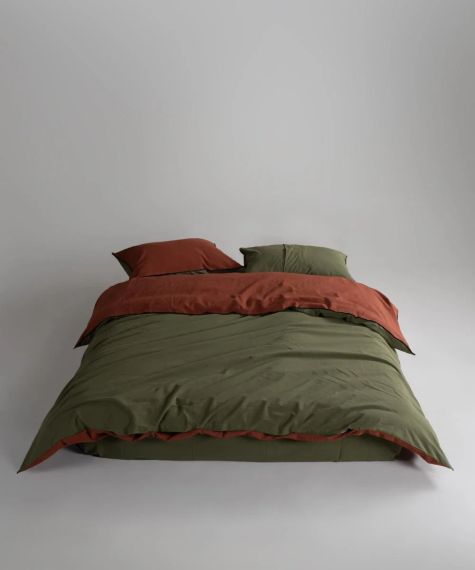 Постільна білизна Limasso Stonewashed Essualte 200 х 220 см Capulet Olive - Autumn | Зображення 1