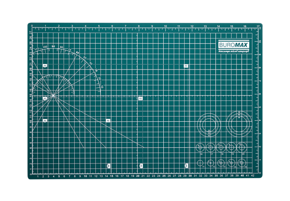 Коврик для пэчворка BUROMAX BM.6503 Cutting Mat А3 (45*30см) (6221)
