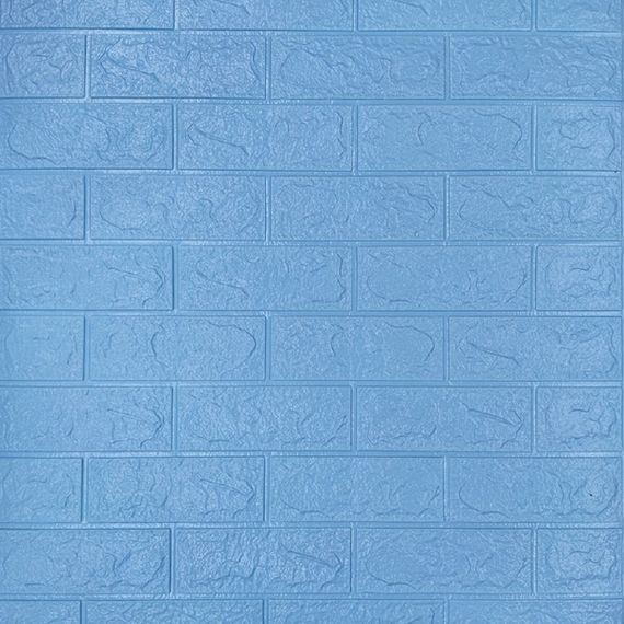 3D панель самоклеюча цегла Блакитна 700х770х3мм (005-3) SW-00000232