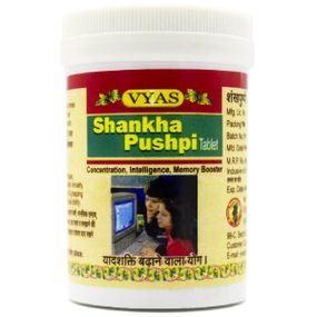 Комплекс для профилактики работы головного мозга Vyas Shankha Pushpi 60 Tabs