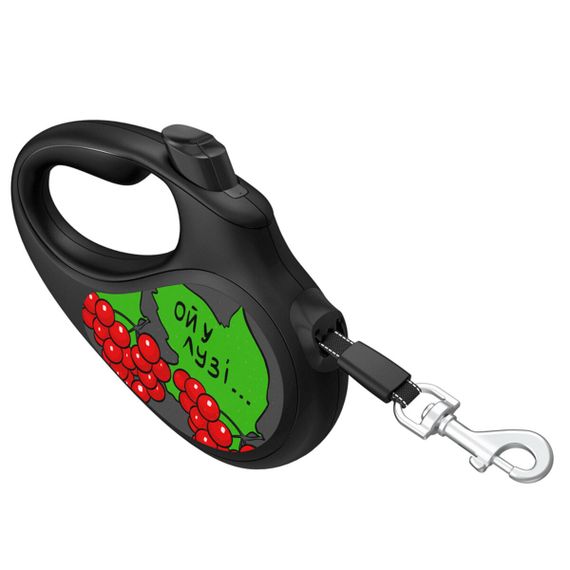 Рулетка для собак Waudog R-Leash S з рисунком "Калина", лента, 5 м | Зображення 2