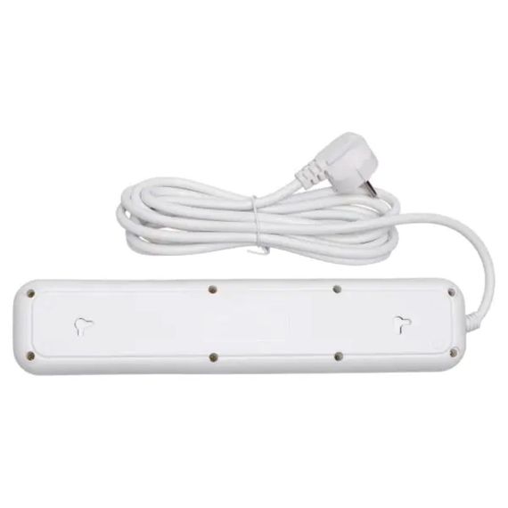 Мережевий фільтр-подовжувач 5 розеток 3xUSB-A 1xUSB-C 3м білий HP-5-41 | Зображення 4