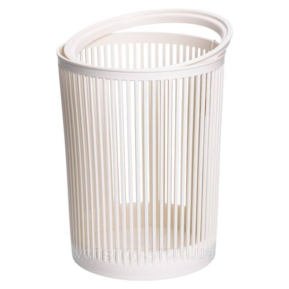 Кошик для сміття пластиковий в офіс для паперу 8 (л) кошик під сміття відро для сміття Білий HP-45-8BE