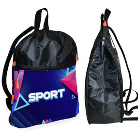 Рюкзак-мішок для взуття, спортивної форми Sport дитяча сумка для змінки з розширювачем (01415)