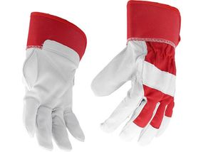 Перчатки рабочие хлопок козья кожа размер 10 YATO YT-746403