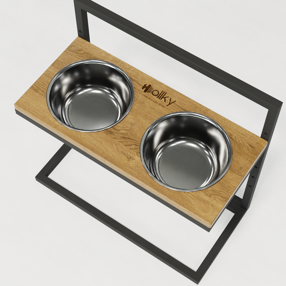 Миски на регульованій підставці для великих собак Hollky Flex L (2 × 1.8 л) FL-502850-GRNT | Зображення 4
