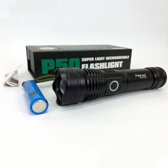 Набір 2 В 1! Сумка + Ліхтар! Якісна чоловіча сумка з натуральної шкіри + Тактичний ліхтар POLICE BL-X71-P50 ED-95 | Зображення 2