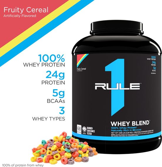 Протеин Rule One Whey Blend 2.27 kg (Fruity Cereal) | Зображення 2