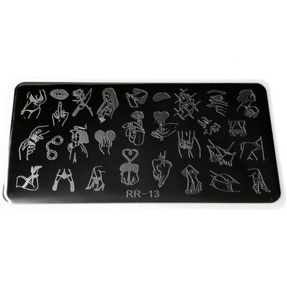 Пластина 013 для стемпінгу RichColor (12х6см)