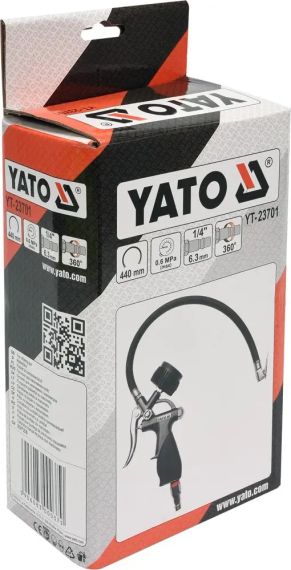Пневматичний пістолет з манометром YATO YT-23701 | Зображення 1