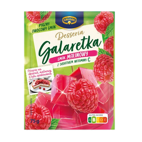 Желе (галаретка) зі смаком малина Galaretka Kruger 75 г, Польща
