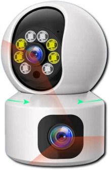 Домашня камера відеоспостереження WiFi з подвійним об'єктивом XPRO V380Pro 4MP (43301-_607)