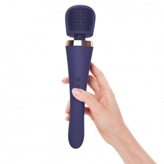Вібромасажер з силіконовою щіточкою Love to Love Brush Crush – Midnight Indigo | Зображення 4