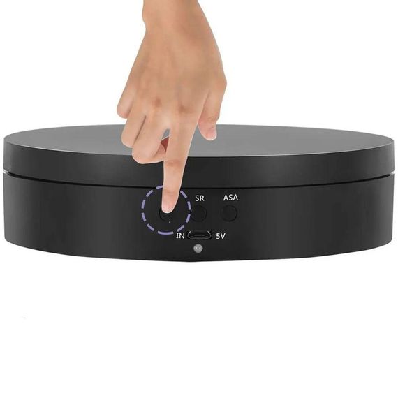 Поворотный стол для предметной фотосъемки (13,8см), от USB, MAG-733 / Платформа для демонстрации товара | Зображення 3