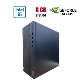 Ігровий ПК HP 290 G3 MT Tower / Intel Core i5-9400F (6 ядер по 2.9 - 4.1 GHz) / 8 GB DDR4 / 120 GB SSD + 500 GB HDD / nVidia GeForce GTX 745, 2 GB GDDR3, 128-bit б/в