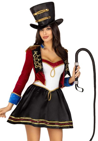 Костюм циркачки Leg Avenue Classic Ringmaster Costume S, платье, шляпа sexstyle