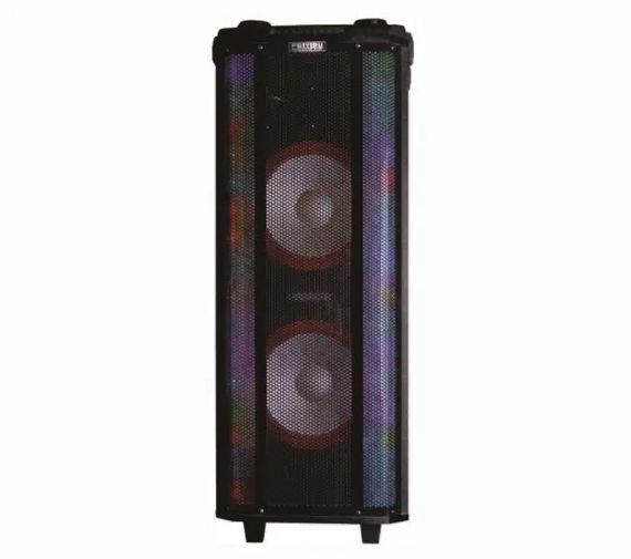 Аккумуляторная акустическая система XPRO HS-TD1070 колонка чемодан 180Вт USB, SD, FM радио, Bluetooth, 2 радиомикрофона, ДУ (MER-15692) | Зображення 4