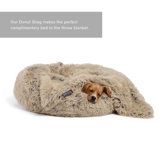 Лежанка для собак Outward Hound Best Friends Donut Shag Blanket Shag, бежевий, 101 х 76 см | Зображення 2