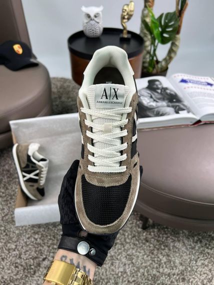 Чоловічі кросівки Exchange AX Khaki Black замша , текстиль , В'єтнам 42 26.5-27см | Зображення 4