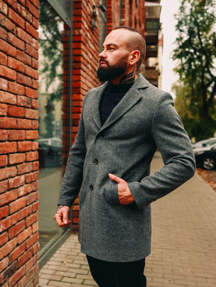 Пальто антрацит S L | Зображення 4