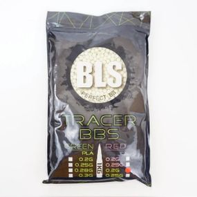 Шарики для страйкбола трассерные BLS BLS-WHITE-020-1-TRACER 0.20 1 кг 5000 шт зеленые