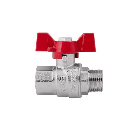 Кран кульовий SD Forte 1/2" ВЗ для води (метелик) SF607W15 | Зображення 1