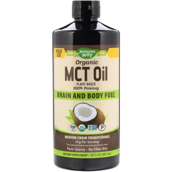 Комплекс для профилактики работы головного мозга Nature's Way Organic MCT Oil, 30 fl oz 887 ml NWY-11772