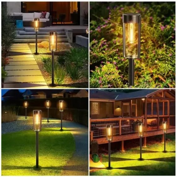 Комплект светильников для газона Solar Lawn Light Shinedo Y246 warm white комплект 2 шт | Зображення 3