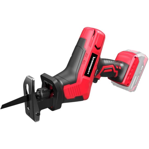 Шабельна пила акумуляторна RS-218M Haisser  18В, 3000 об/хв, 15мм робочого ходу, глибина пропилу дерева 60мм, металу 6мм