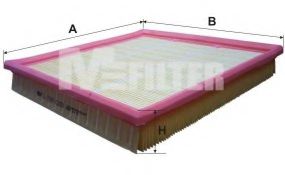 Фільтр повітряний FORD (вир-во M-filter) MFILTER K206 на FORD GRANADA I (GAE, GGE)