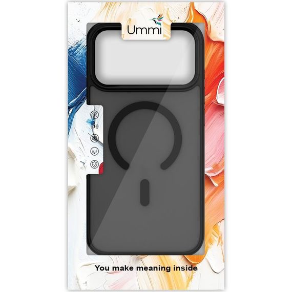 Чохол Ummi Colorful with MagSafe для Apple iPhone 17 Pro (6.3") Чорний / Black | Зображення 5