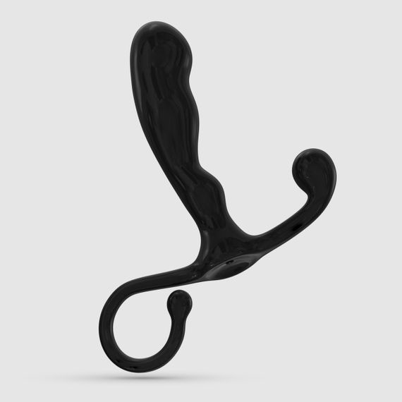 Масажер простати з рельєфом Crushious P-BABA, чорний, 15 х 3 см Sex Aura | Зображення 4