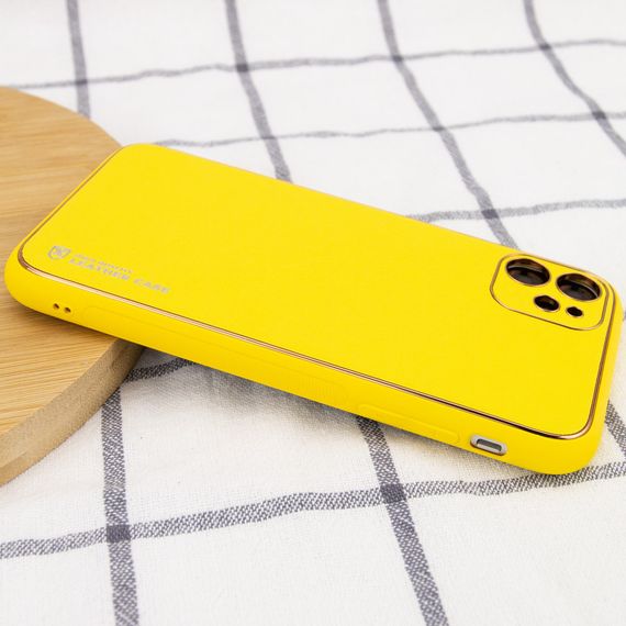 Шкіряний чохол Xshield для Apple iPhone 11 (6.1") Жовтий / Yellow | Зображення 2