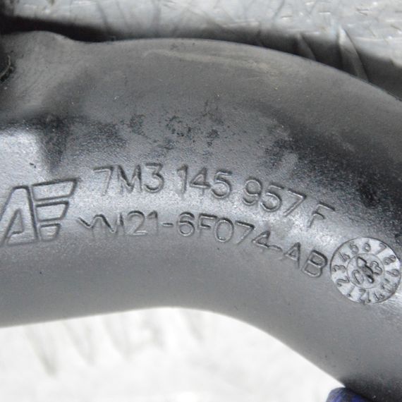 Патрубок інтеркулера 1.9 TDI Volkswagen Sharan 1995-2010 Трубка повітря Фольксваген Шаран 7M3145957F | Зображення 2